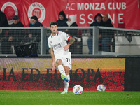 Christian Pulisic (AC Milan) participates in the Italian championship Serie A football match between AC Monza and AC Milan at U-Power Stadiu...