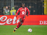 Warren Bondo (AC Monza) participates in the Italian championship Serie A football match between AC Monza and AC Milan at U-Power Stadium in...