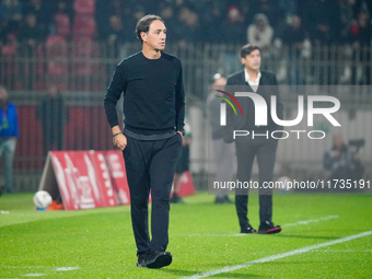 The head coach Alessandro Nesta (AC Monza) is present during the Italian championship Serie A football match between AC Monza and AC Milan a...