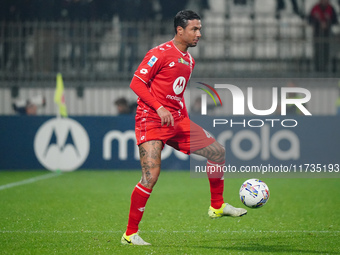 Armando Izzo (AC Monza) participates in the Italian championship Serie A football match between AC Monza and AC Milan at U-Power Stadium in...