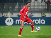 Armando Izzo (AC Monza) participates in the Italian championship Serie A football match between AC Monza and AC Milan at U-Power Stadium in...