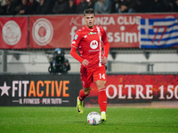 Daniel Maldini (AC Monza) participates in the Italian championship Serie A football match between AC Monza and AC Milan in Monza, Italy, on...