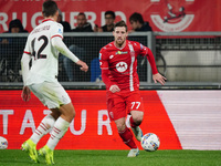 Georgios Kyriakopoulos (AC Monza) participates in the Italian championship Serie A football match between AC Monza and AC Milan at U-Power S...