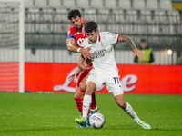 Christian Pulisic (AC Milan) and Pablo Mari (AC Monza) participate in the Italian championship Serie A football match between AC Monza and A...