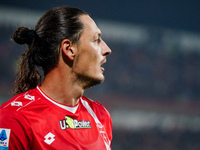 Milan Djuric (AC Monza) participates in the Italian championship Serie A football match between AC Monza and AC Milan at U-Power Stadium in...