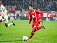 Gianluca Caprari (AC Monza) participates in the Italian championship Serie A football match between AC Monza and AC Milan at U-Power Stadium...