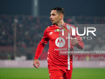 Gianluca Caprari (AC Monza) participates in the Italian championship Serie A football match between AC Monza and AC Milan at U-Power Stadium...