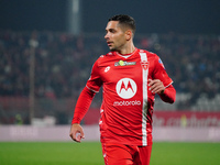 Gianluca Caprari (AC Monza) participates in the Italian championship Serie A football match between AC Monza and AC Milan at U-Power Stadium...