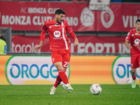 Mattia Valoti (AC Monza) participates in the Italian championship Serie A football match between AC Monza and AC Milan at U-Power Stadium in...