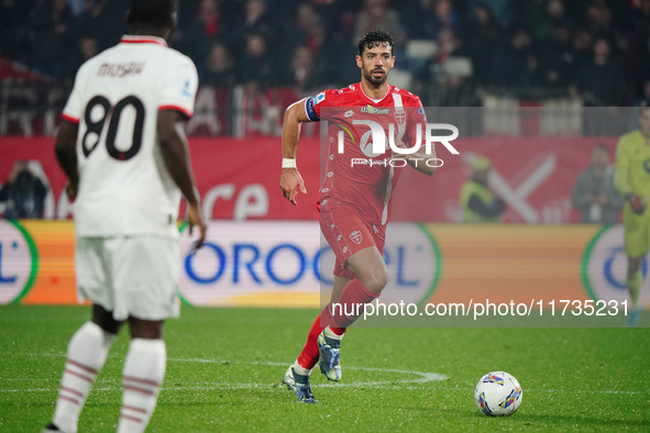 Pablo Mari (AC Monza) participates in the Italian championship Serie A football match between AC Monza and AC Milan at U-Power Stadium in Mo...