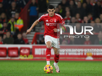 Ram?n Sosa of Nottingham Forest participates in the Premier League match between Nottingham Forest and West Ham United at the City Ground in...