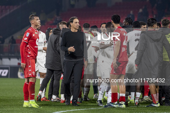 Alessandro Nesta plays during the Serie A match between AC Monza and AC Milan at U-Power Stadium in Monza, Italy, on November 2, 2024. 