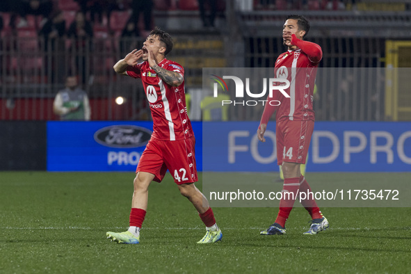 Alessandro Bianco participates in the Serie A match between AC Monza and AC Milan at U-Power Stadium in Monza, Italy, on November 2, 2024. 