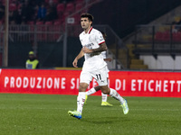 Christian Pulisic plays during the Serie A match between AC Monza and AC Milan at U-Power Stadium in Monza, Italy, on November 2, 2024. (