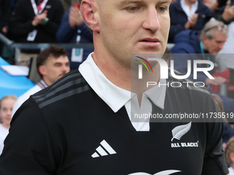 Jordie Barrett of New Zealand participates in the Autumn Nations Series International Rugby match between England and New Zealand at Allianz...