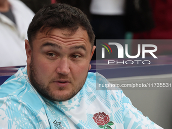 Jamie George of England participates in the Autumn Nations Series International Rugby match between England and New Zealand at Allianz Stadi...