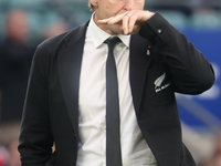 Scott Robertson is the Head Coach of New Zealand during the Autumn Nations Series International Rugby match between England and New Zealand...