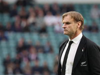 Scott Robertson is the Head Coach of New Zealand during the Autumn Nations Series International Rugby match between England and New Zealand...