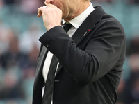 Scott Robertson is the Head Coach of New Zealand during the Autumn Nations Series International Rugby match between England and New Zealand...