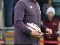 England's Coach Steve Borthwick is present during the Autumn Nations Series International Rugby match between England and New Zealand at All...