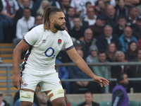 Chandler Cunningham-South of England (Harlequins) participates in the Autumn Nations Series International Rugby match between England and Ne...