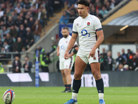 Marcus Smith of England (Harlequins) plays during the Autumn Nations Series International Rugby match between England and New Zealand at All...