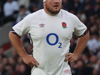 England's Jamie George (Saracens) participates in the Autumn Nations Series International Rugby match between England and New Zealand at All...