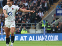 Marcus Smith of England (Harlequins) plays during the Autumn Nations Series International Rugby match between England and New Zealand at All...