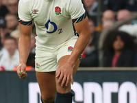 Marcus Smith of England (Harlequins) plays during the Autumn Nations Series International Rugby match between England and New Zealand at All...