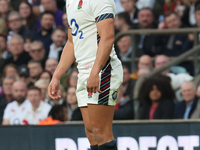 Marcus Smith of England (Harlequins) plays during the Autumn Nations Series International Rugby match between England and New Zealand at All...