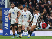 Marcus Smith of England (Harlequins) plays during the Autumn Nations Series International Rugby match between England and New Zealand at All...