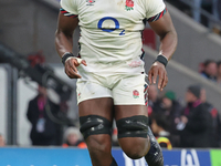 England's Maro Itoje (Saracens) is in action during the Autumn Nations Series International Rugby match between England and New Zealand at A...