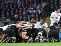 Chandler Cunningham-South of England (Harlequins) plays during the Autumn Nations Series International Rugby match between England and New Z...