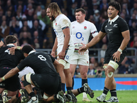 Chandler Cunningham-South of England (Harlequins) plays during the Autumn Nations Series International Rugby match between England and New Z...