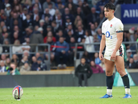 Marcus Smith of England (Harlequins) plays during the Autumn Nations Series International Rugby match between England and New Zealand at All...