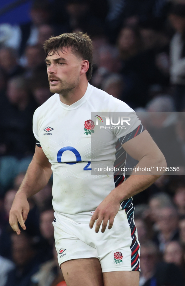 England's Henry Slade (Exeter Chiefs) is in action during the Autumn Nations Series International Rugby match between England and New Zealan...