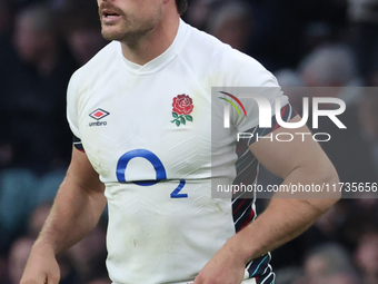 England's Henry Slade (Exeter Chiefs) is in action during the Autumn Nations Series International Rugby match between England and New Zealan...