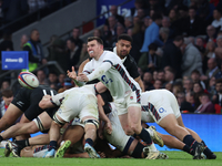 England's Ben Spencer (Bath Rugby) is in action during the Autumn Nations Series International Rugby match between England and New Zealand a...