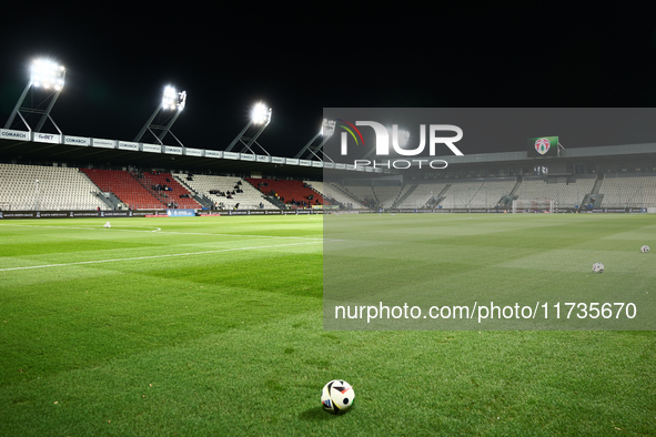 A view ahead of Puszcza Niepolomice - Lech Poznan match of the Ekstraklasa Polish Football League, at Cracovia Stadium in Krakow, Poland on...