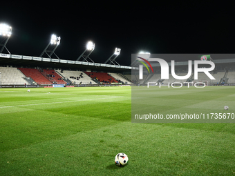 A view ahead of Puszcza Niepolomice - Lech Poznan match of the Ekstraklasa Polish Football League, at Cracovia Stadium in Krakow, Poland on...