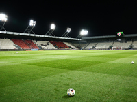 A view ahead of Puszcza Niepolomice - Lech Poznan match of the Ekstraklasa Polish Football League, at Cracovia Stadium in Krakow, Poland on...