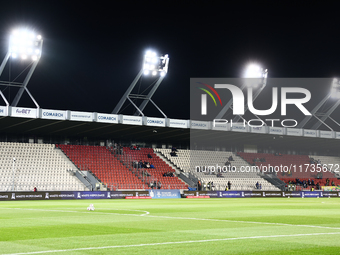 A view ahead of Puszcza Niepolomice - Lech Poznan match of the Ekstraklasa Polish Football League, at Cracovia Stadium in Krakow, Poland on...