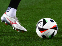 Adidas Fussballiebe official Ekstraklasa match ball is seen ahead of Puszcza Niepolomice - Lech Poznan match of the Ekstraklasa Polish Footb...