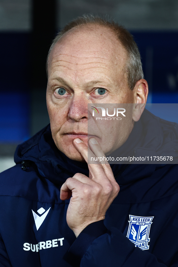 Coach Niels Frederiksen of Lech Poznan ahead of Puszcza Niepolomice - Lech Poznan match of the Ekstraklasa Polish Football League, at Cracov...