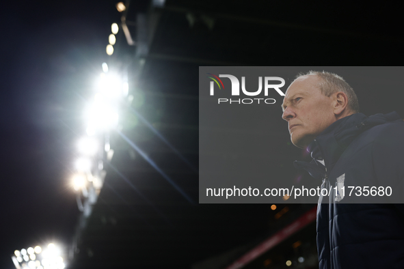 Coach Niels Frederiksen of Lech Poznan ahead of Puszcza Niepolomice - Lech Poznan match of the Ekstraklasa Polish Football League, at Cracov...