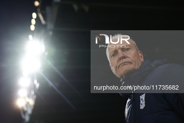 Coach Niels Frederiksen of Lech Poznan ahead of Puszcza Niepolomice - Lech Poznan match of the Ekstraklasa Polish Football League, at Cracov...