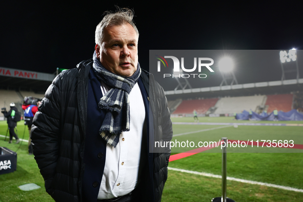 Coach Tomasz Tulacz of Puszcza Niepolomice during Puszcza Niepolomice - Lech Poznan match of the Ekstraklasa Polish Football League, at Crac...