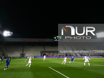 Puszcza Niepolomice - Lech Poznan match of the Ekstraklasa Polish Football League, at Cracovia Stadium in Krakow, Poland on November 2, 2024...