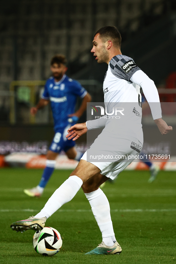 of Lech Poznan during Puszcza Niepolomice - Lech Poznan match of the Ekstraklasa Polish Football League, at Cracovia Stadium in Krakow, Pola...