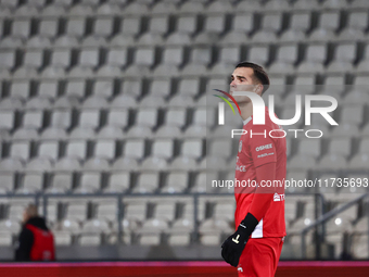 Kewin Komar of Puszcza Niepolomice during Puszcza Niepolomice - Lech Poznan match of the Ekstraklasa Polish Football League, at Cracovia Sta...